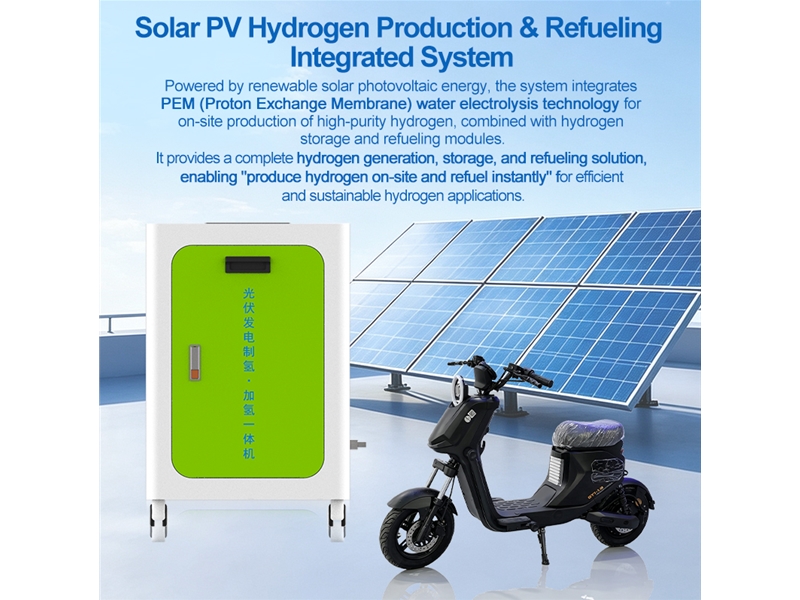 Photovoltaic power generation hydrogen production and refueling